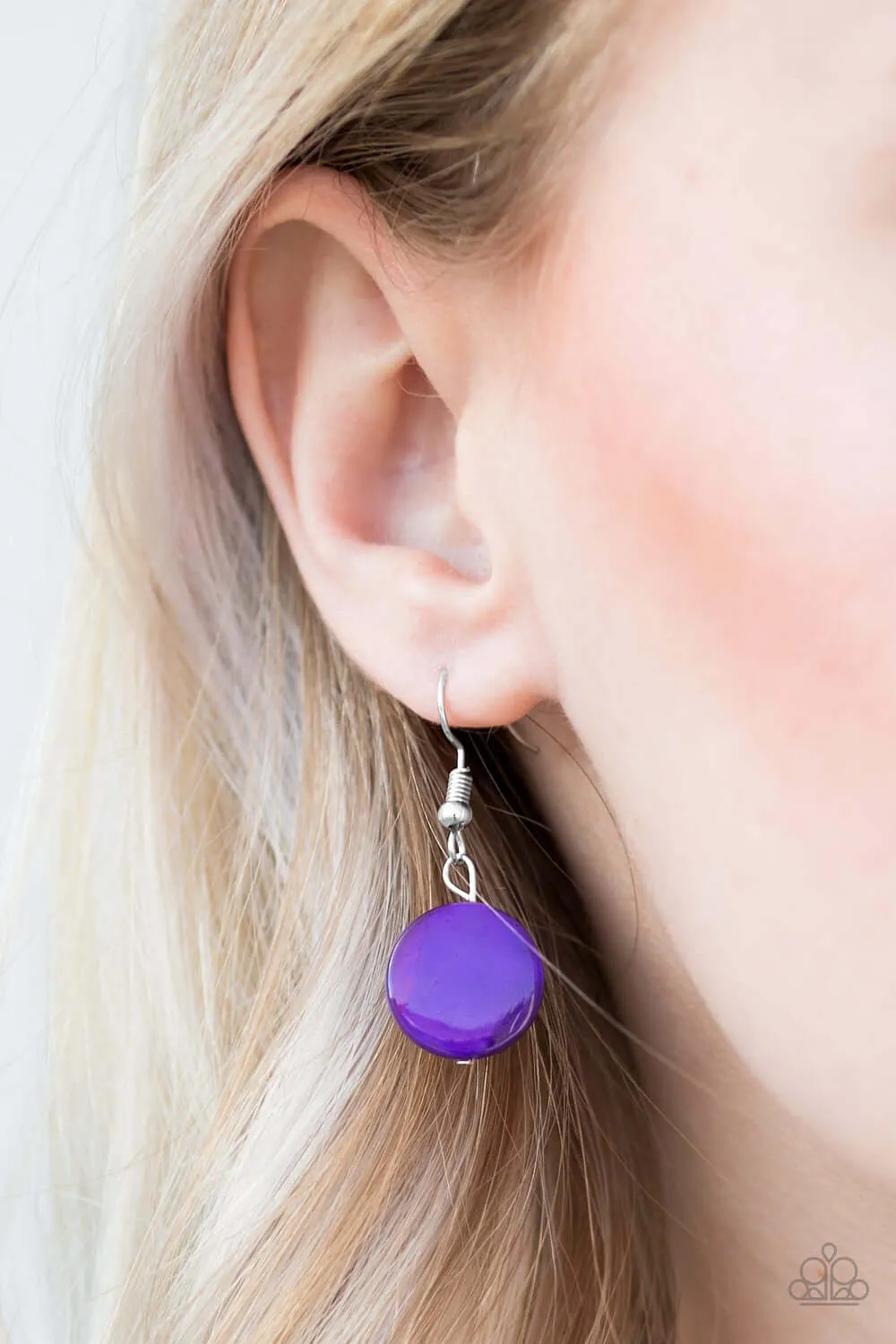 Paparazzi Accessories  - Coastal Adventure #N435 Peg - Purple Necklace