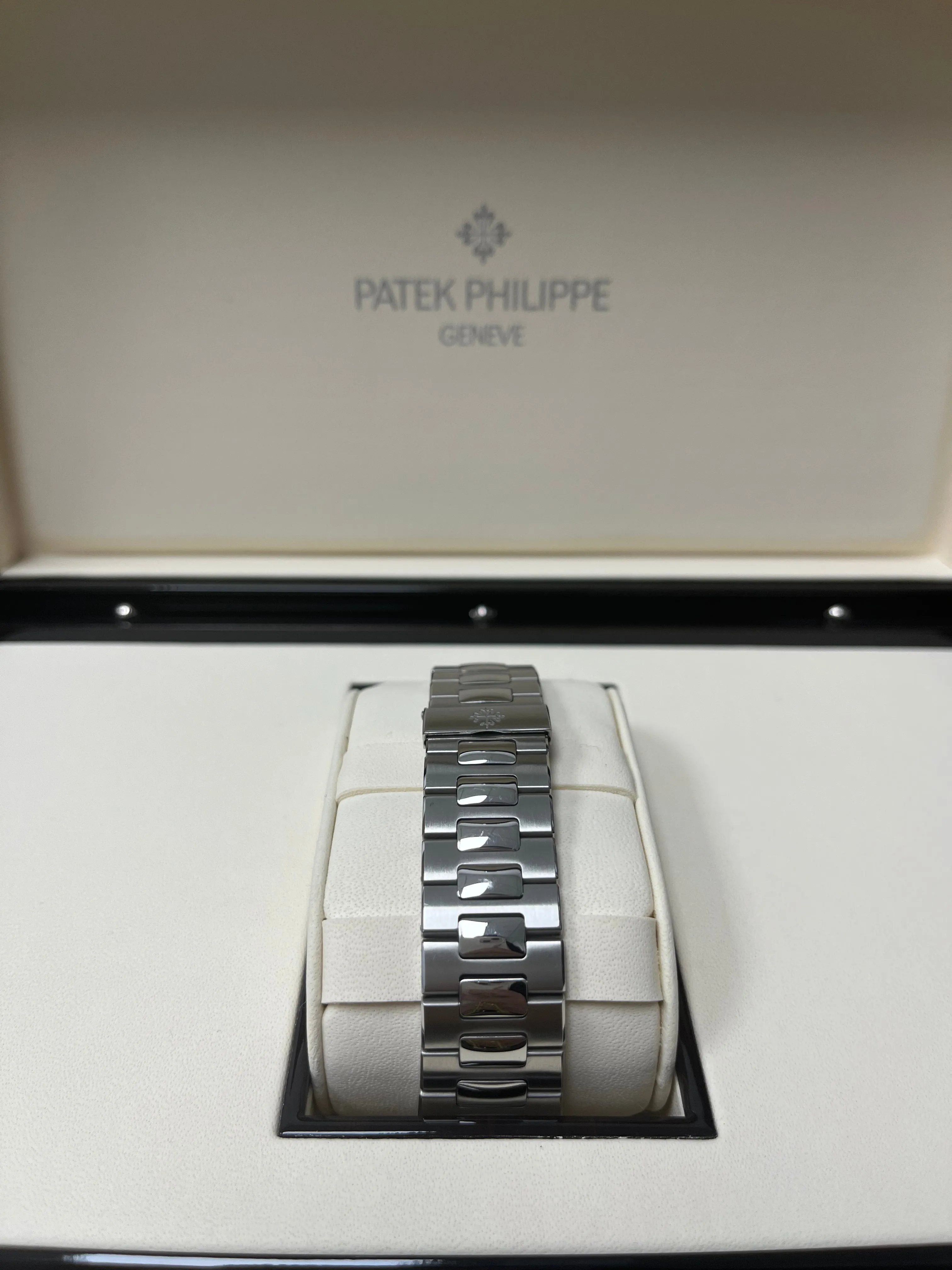 Patek Philippe Nautilus Travel Time Chronograph/ Stainless Steel/ Black Gradated Dial (Ref# 5990/1A-001)