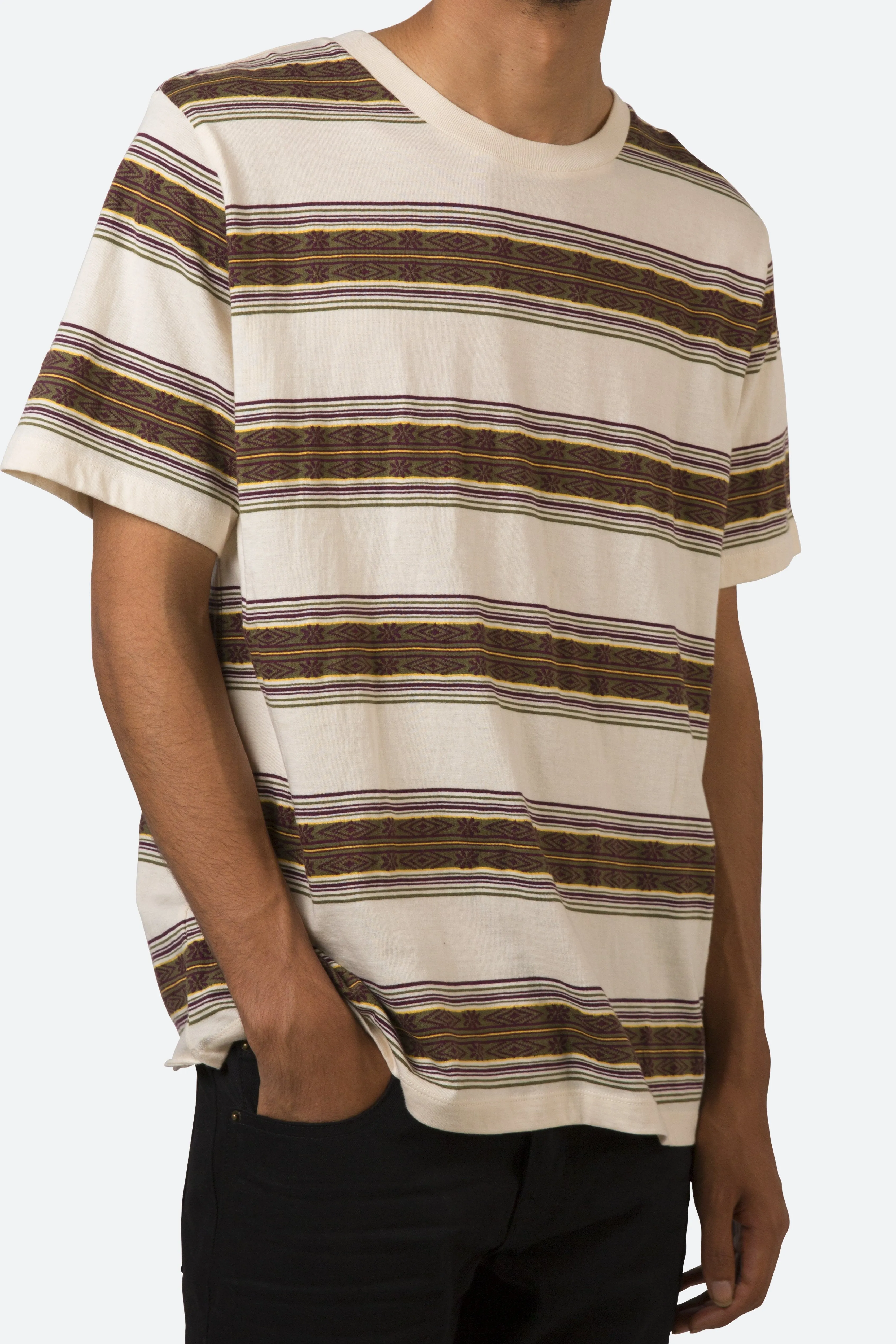 Pattern Striped Tee - Multi