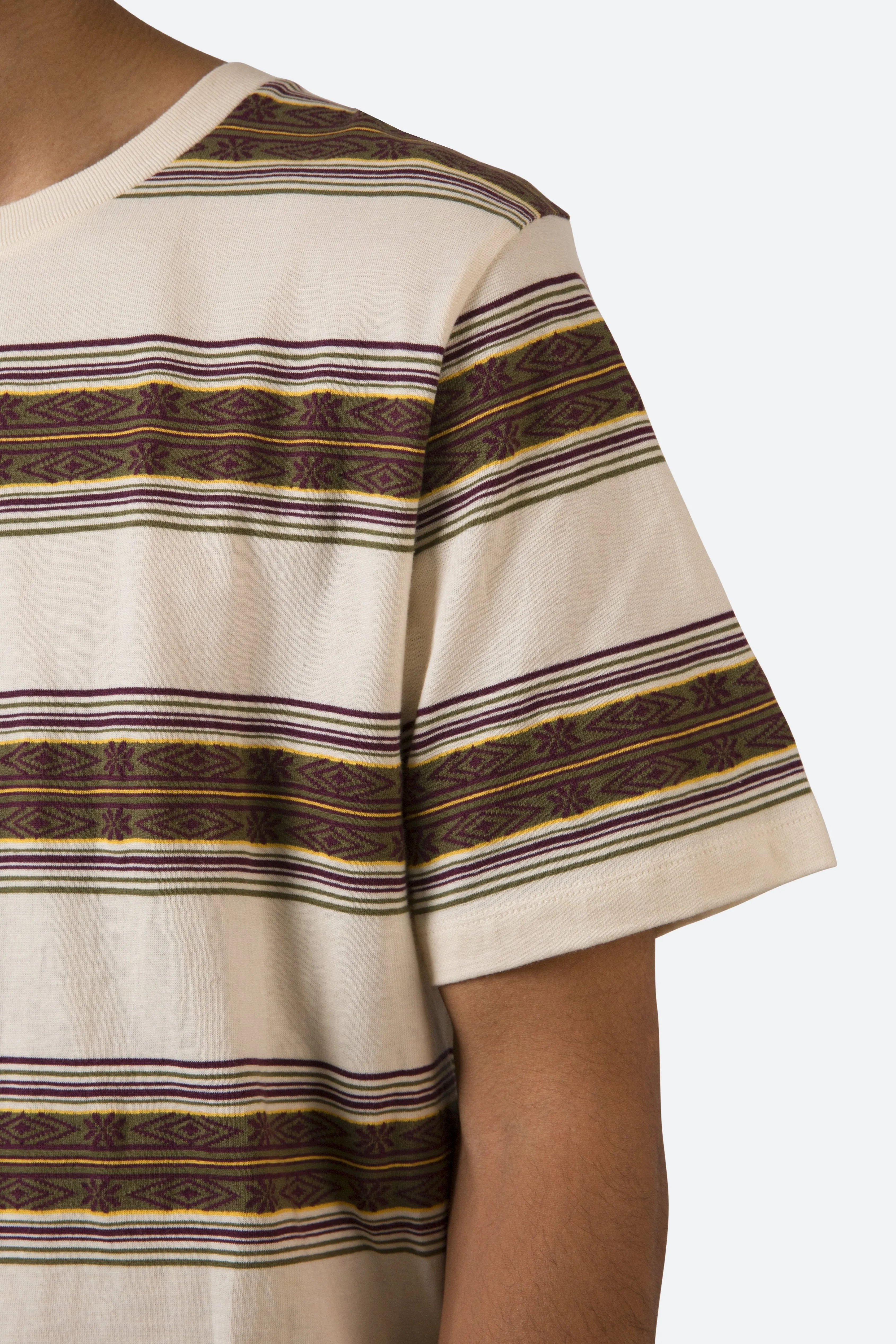 Pattern Striped Tee - Multi