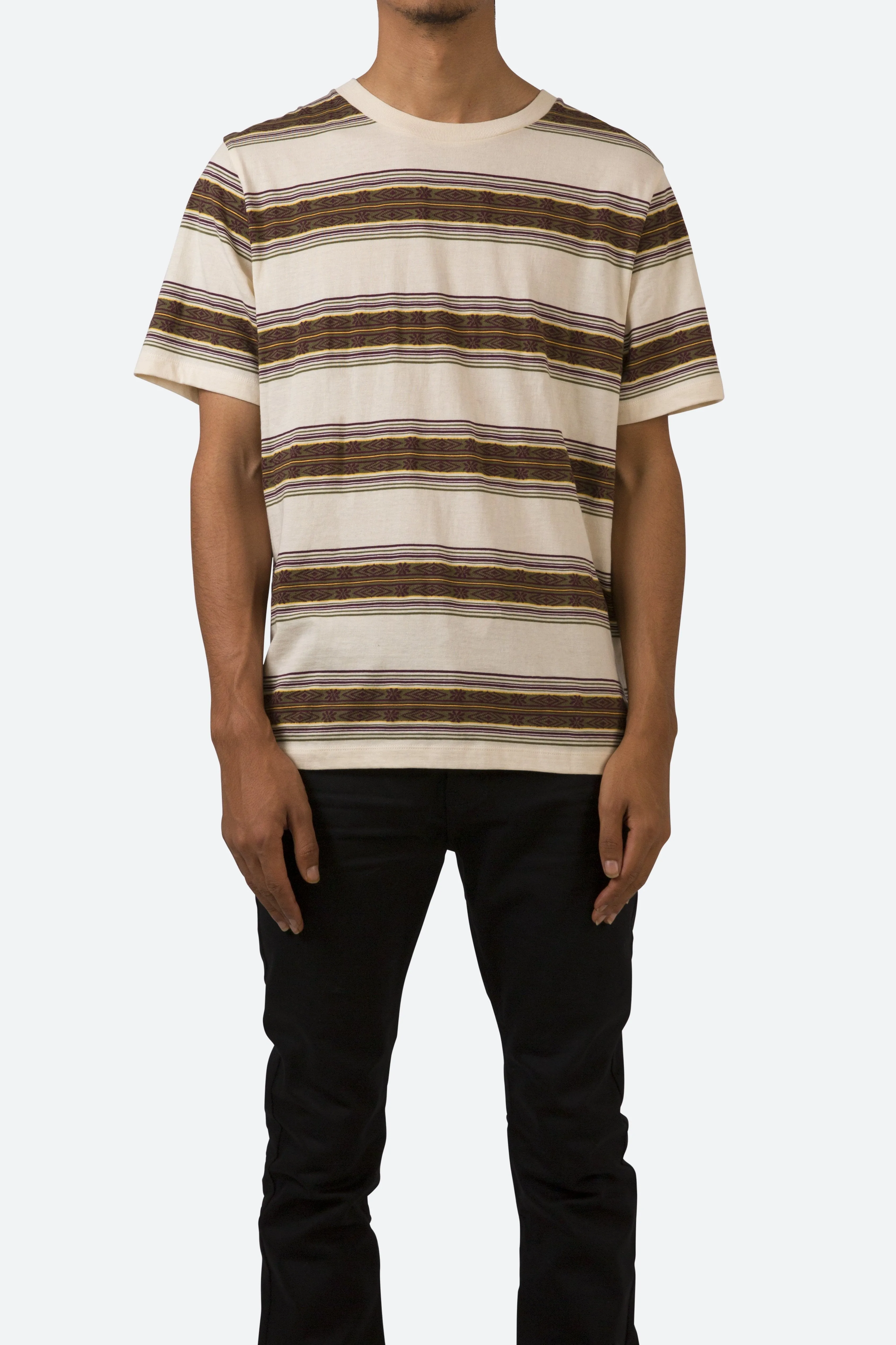 Pattern Striped Tee - Multi