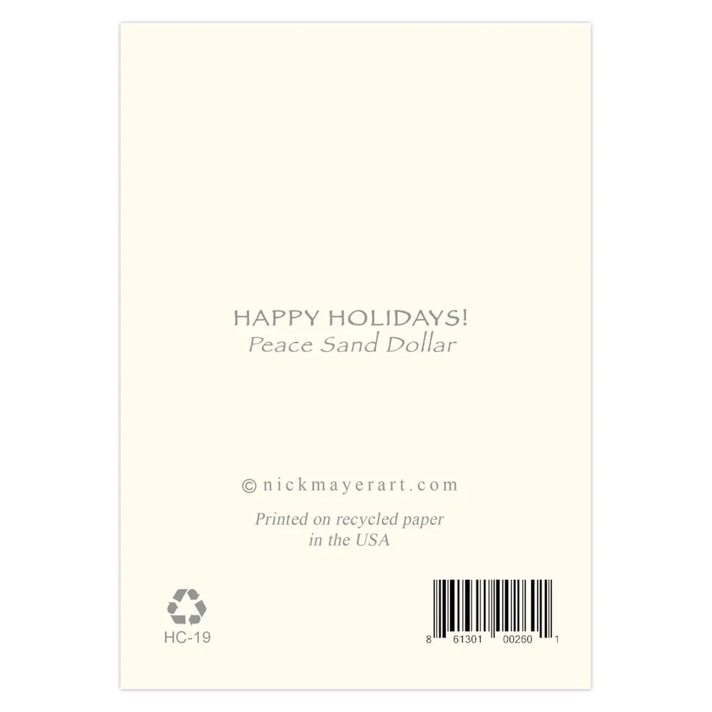 Peace Sand Dollar Holiday Cards