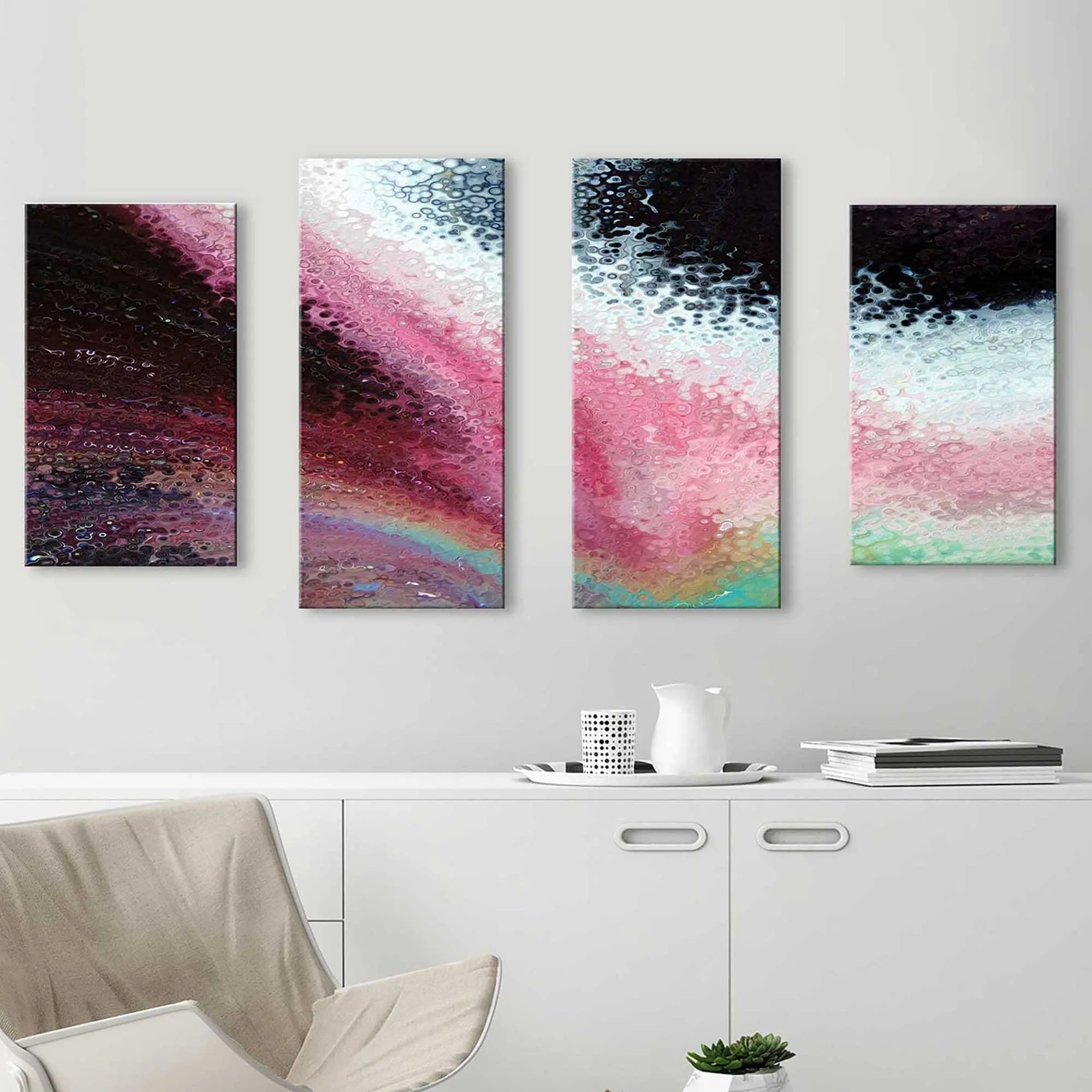 "1 Corinthians 16 14 With Love MAX" 4 Piece Print on Canvas