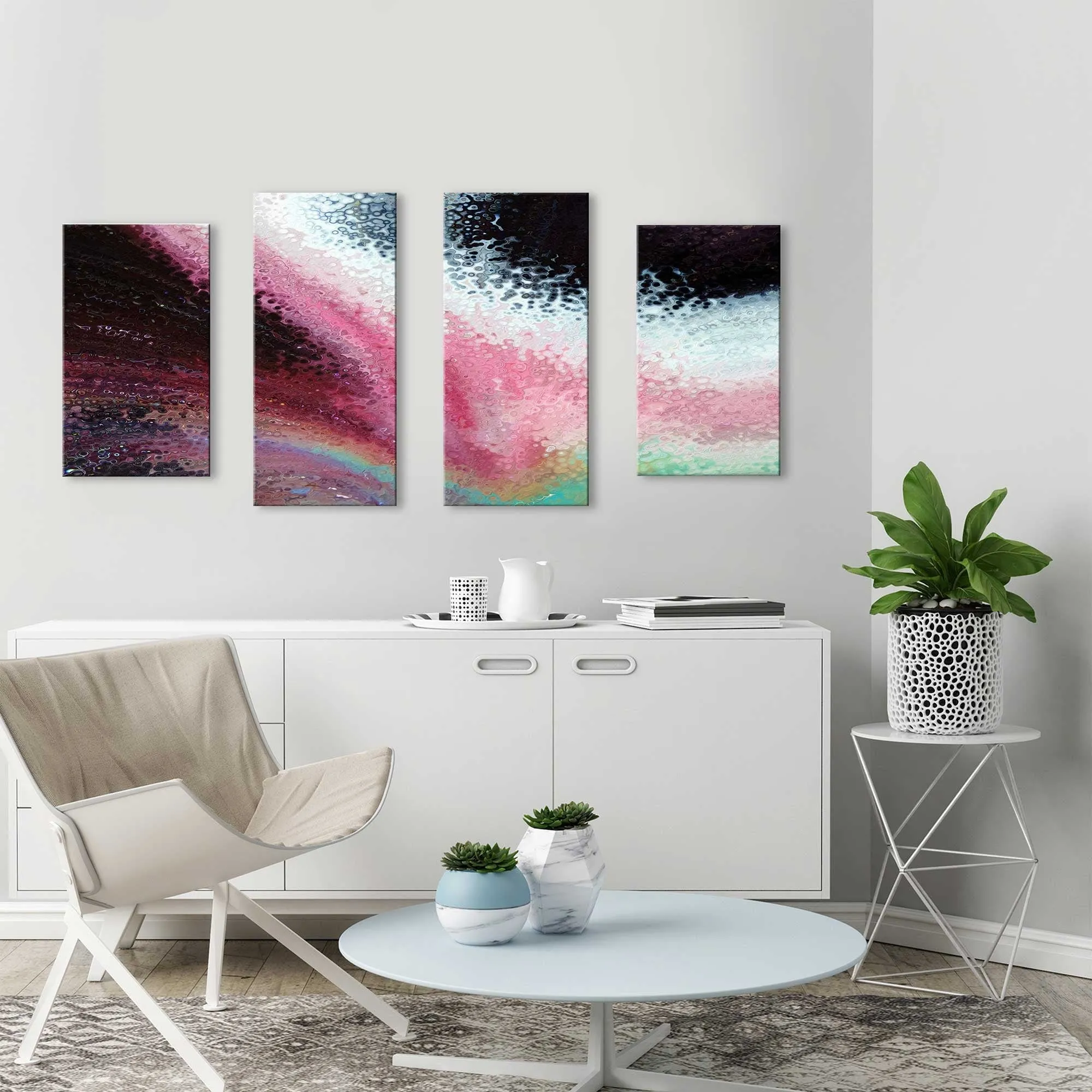 "1 Corinthians 16 14 With Love MAX" 4 Piece Print on Canvas