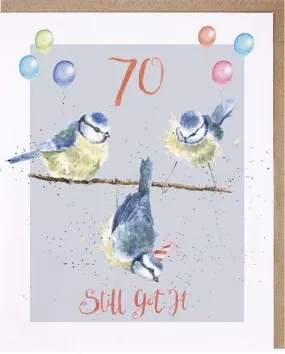 "70 Still got It" Birthday Greeting Card from Wrendale