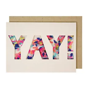 "YAY" Confetti Shaker Card
