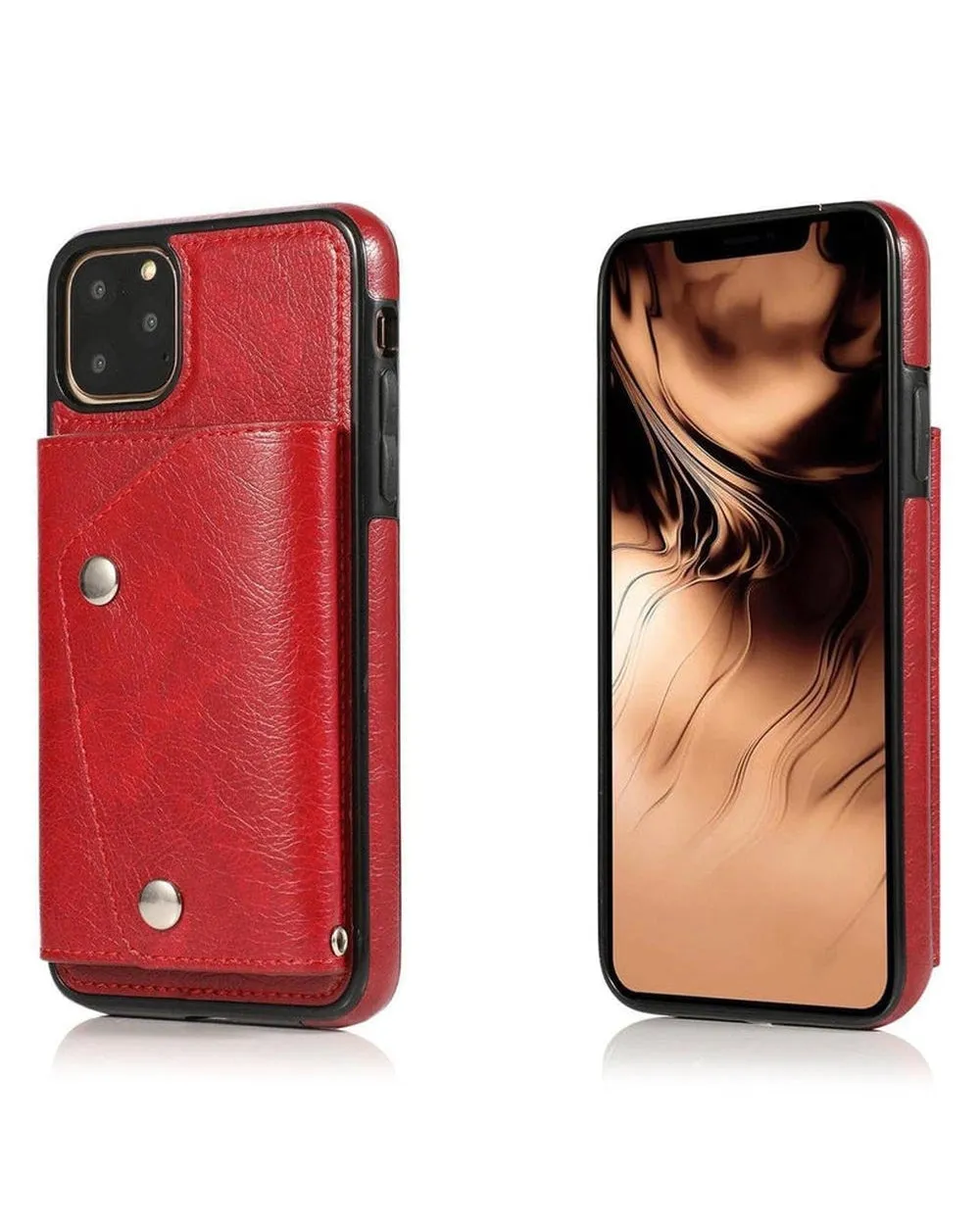 Red Vegan Leather | Wallet Case