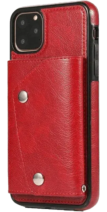 Red Vegan Leather | Wallet Case