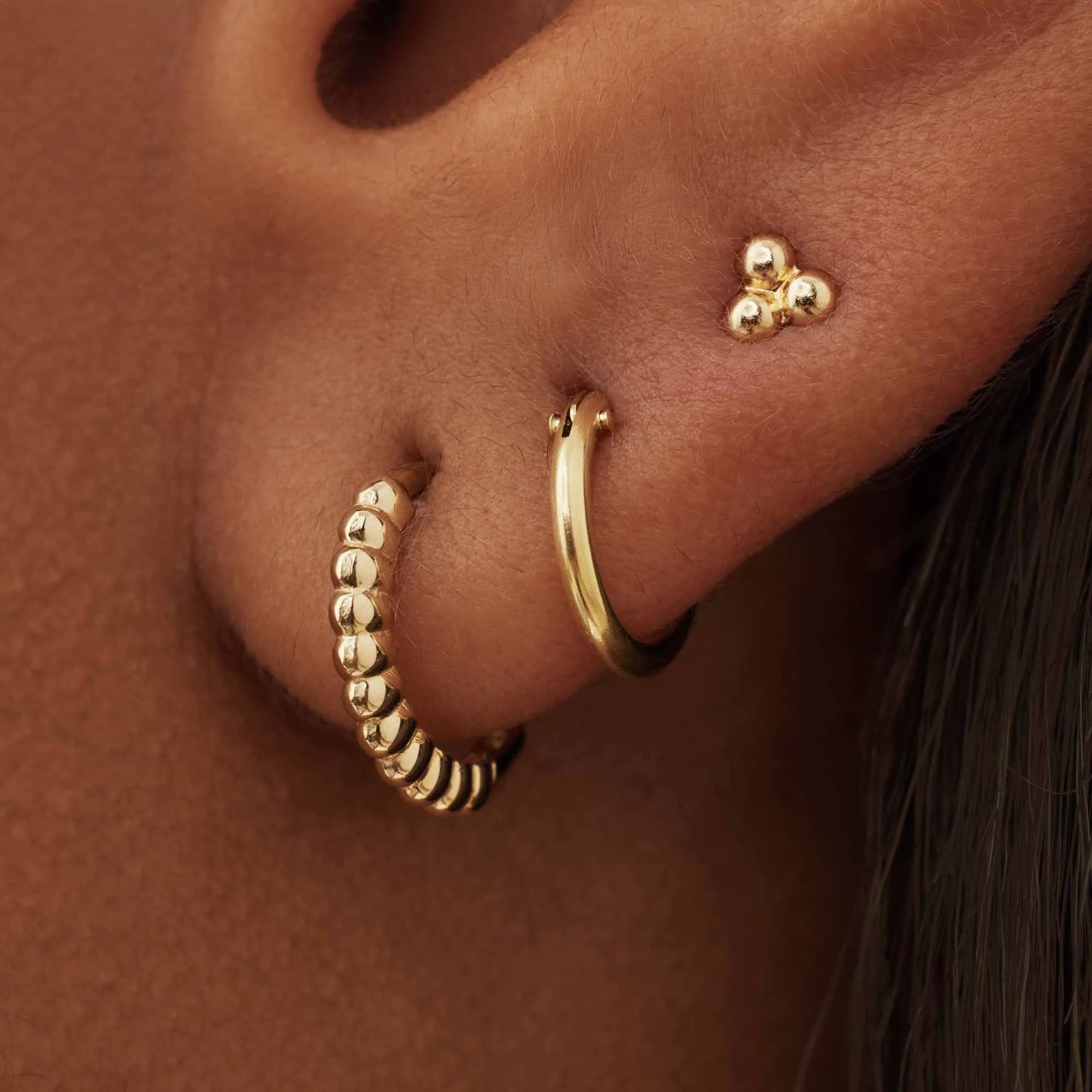 Rivoli Claire 14 karat gold ear studs