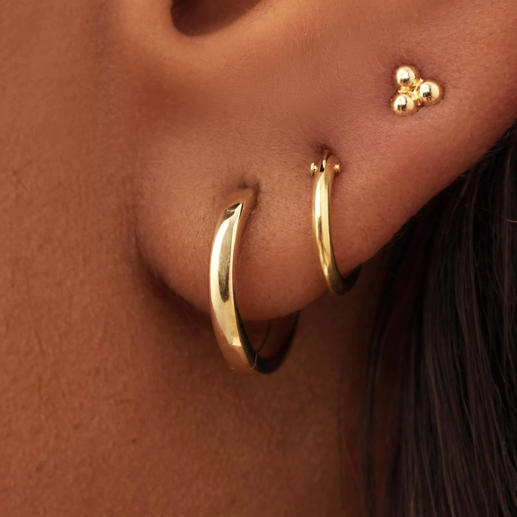 Rivoli Claire 14 karat gold ear studs