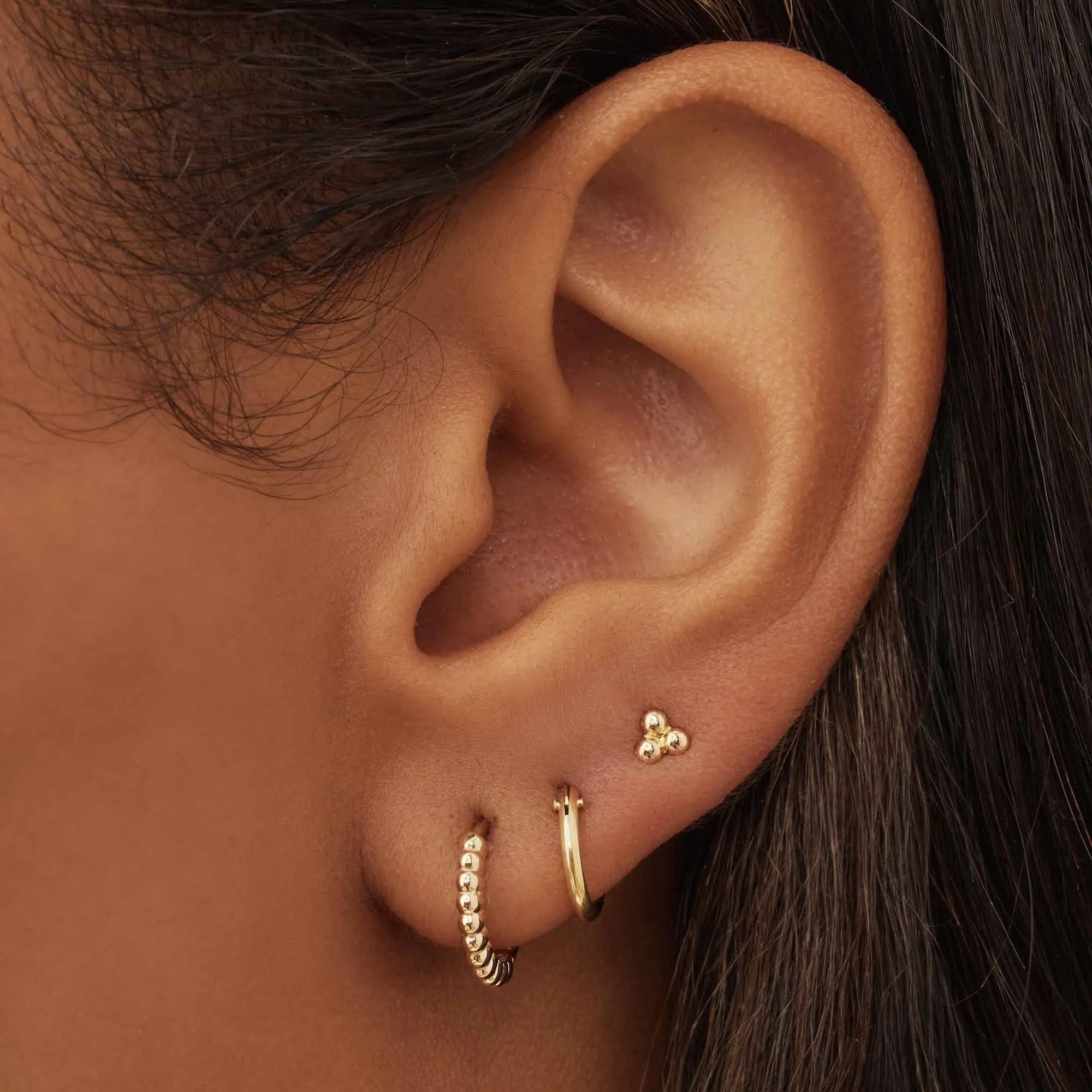 Rivoli Claire 14 karat gold ear studs