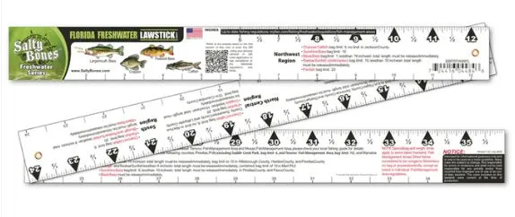 Salty Bones Florida Freshwater Lawstick 36" Ruler SBFR99FWFL
