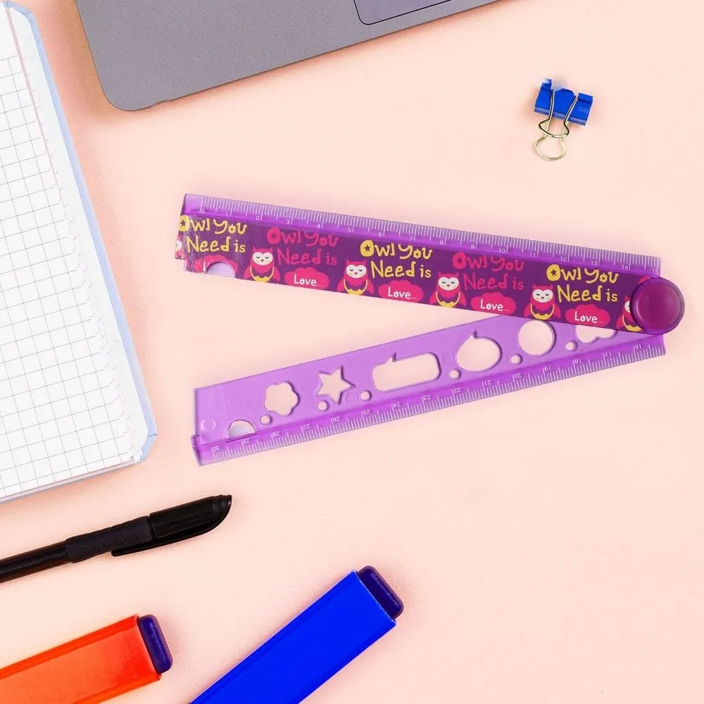 Squad Fold Up Ruler - Purple