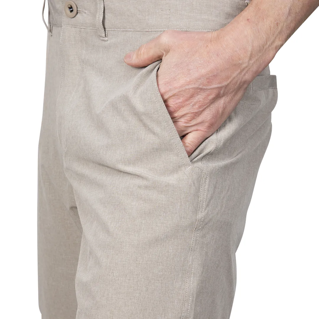 STEWART MEN'S CHASE KHAKI HYBRID WALKSHORTS