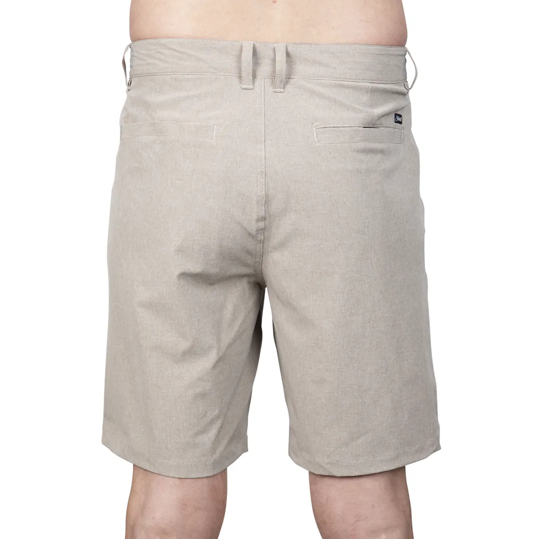 STEWART MEN'S CHASE KHAKI HYBRID WALKSHORTS