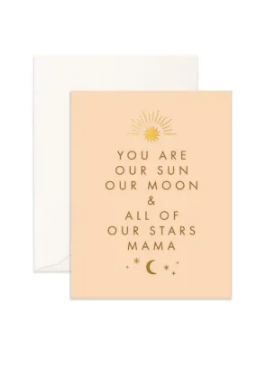 Sun Moon Mama Greeting Card
