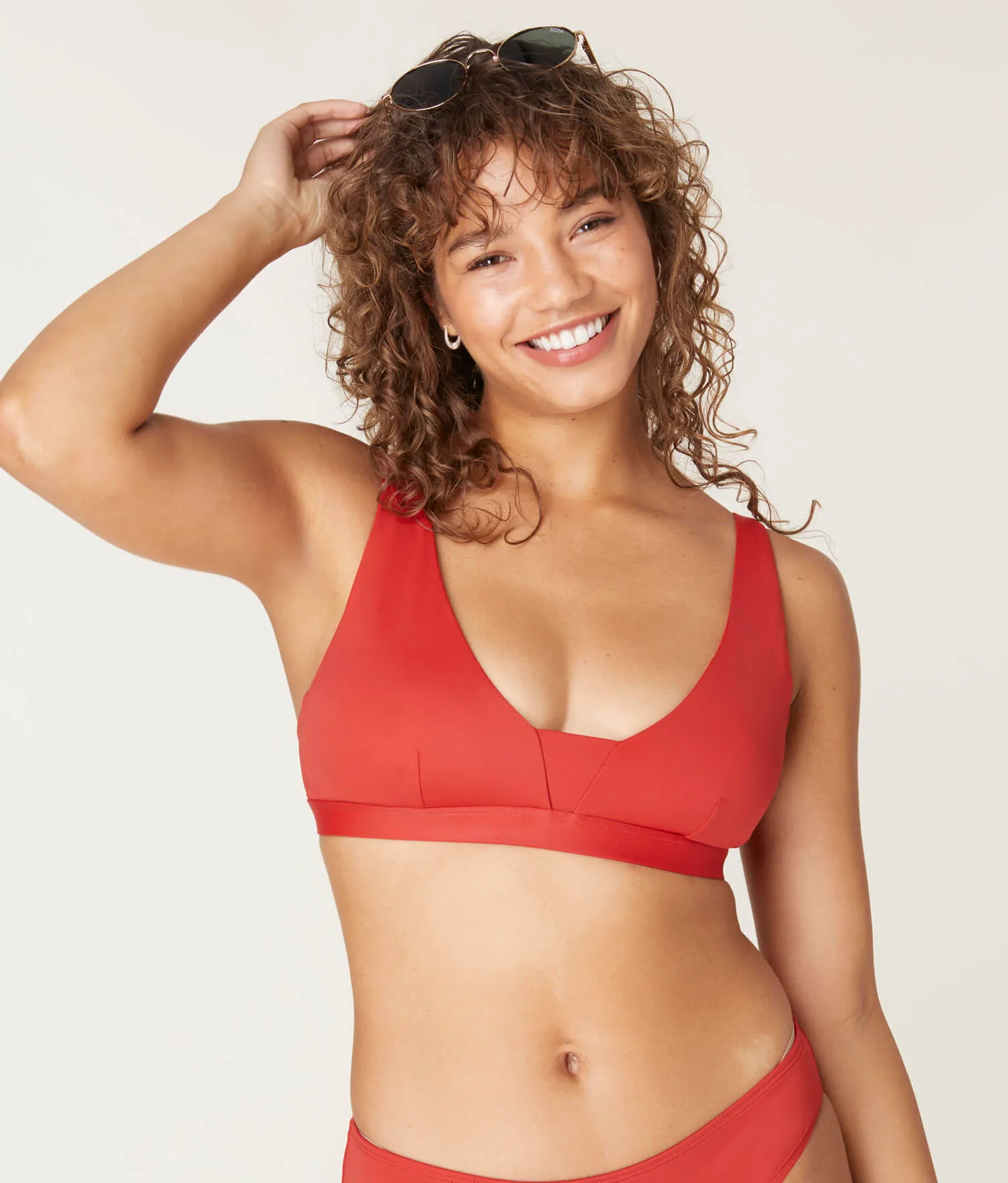 The Tahiti - Top  - Eco Nylon - Chili Pepper
