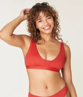 The Tahiti - Top  - Eco Nylon - Chili Pepper