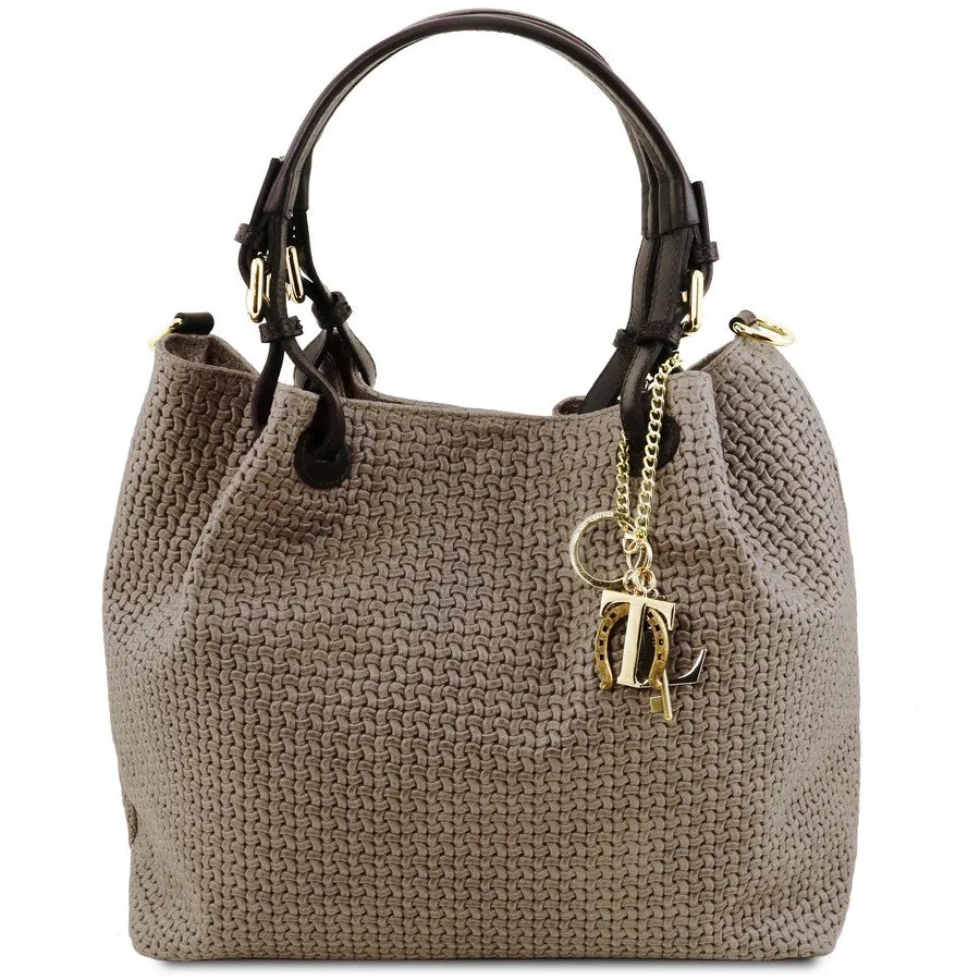 TL Keyluck Woven Leather Bag