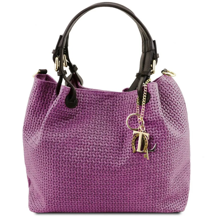 TL Keyluck Woven Leather Bag