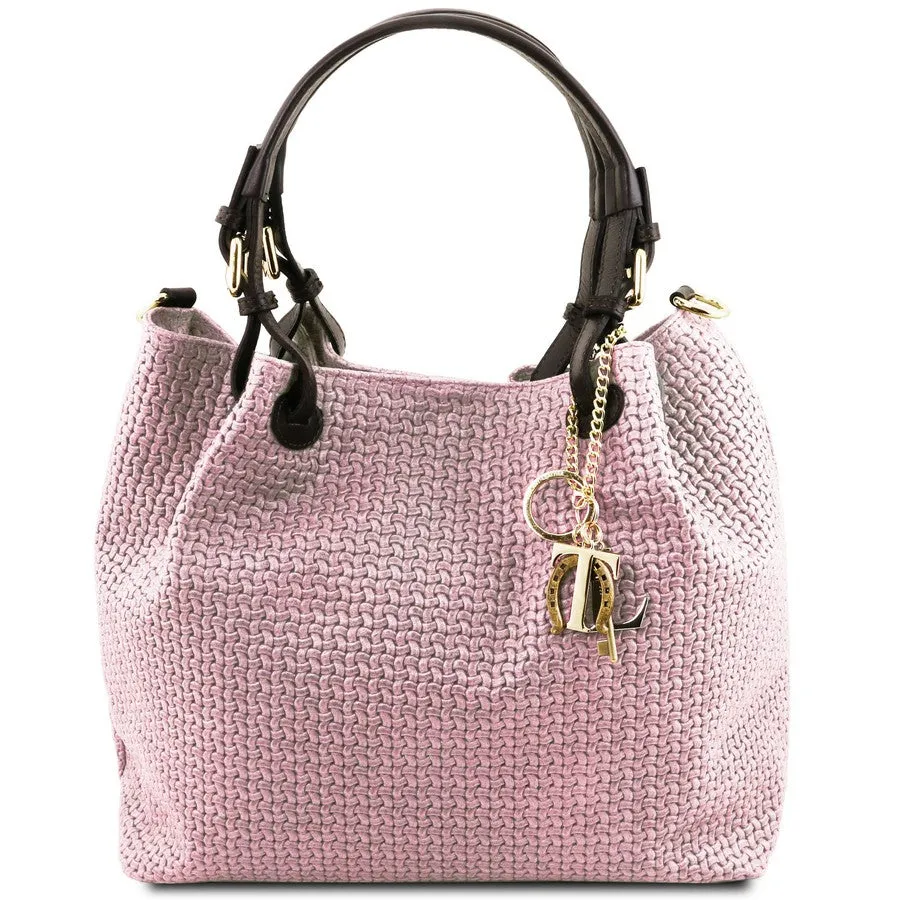 TL Keyluck Woven Leather Bag