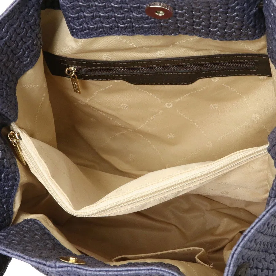 TL Keyluck Woven Leather Bag