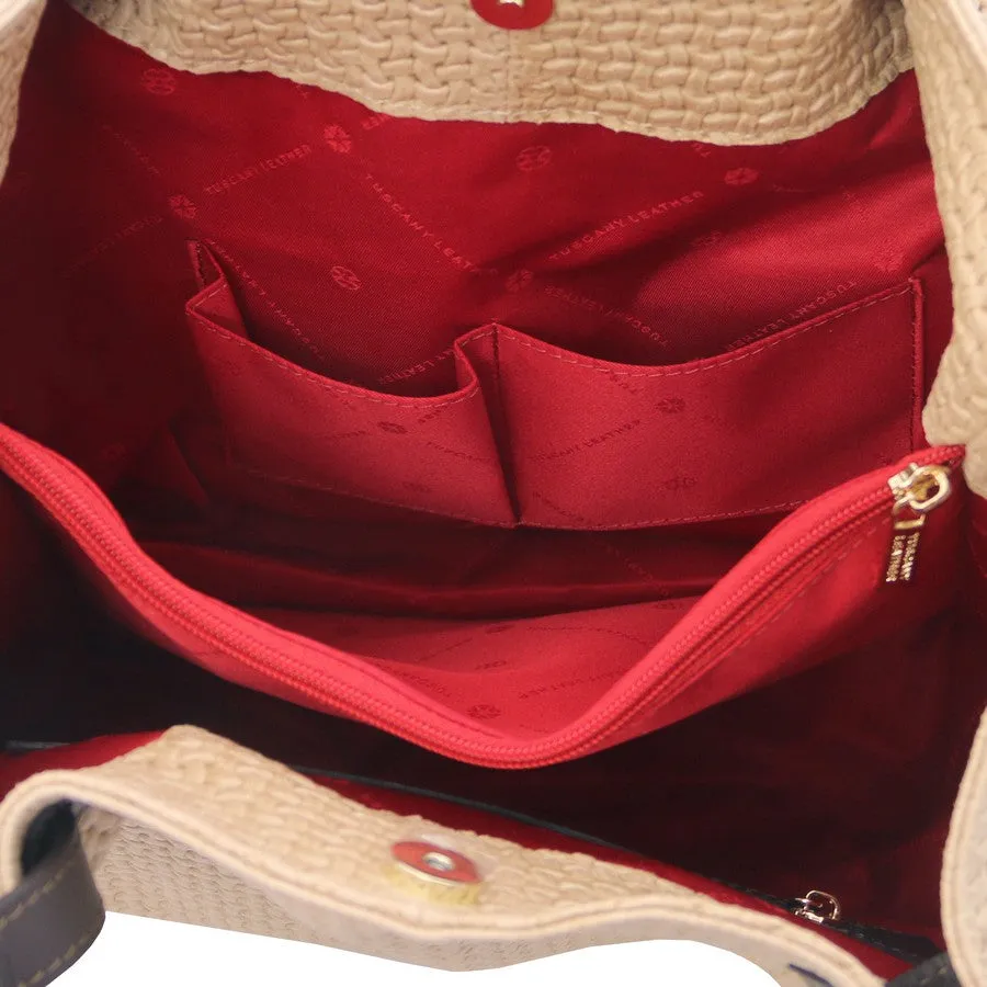TL Keyluck Woven Leather Bag
