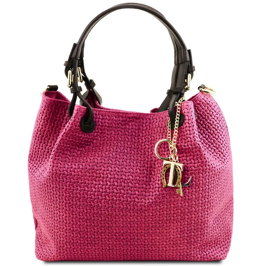 TL Keyluck Woven Leather Bag
