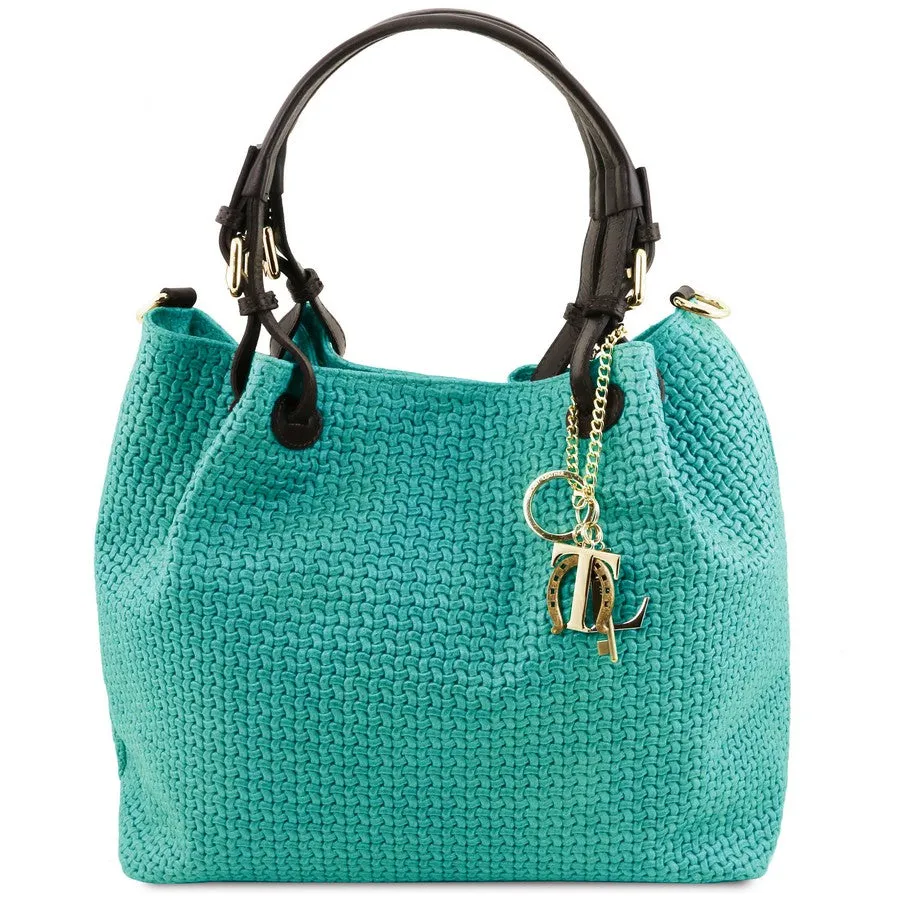 TL Keyluck Woven Leather Bag