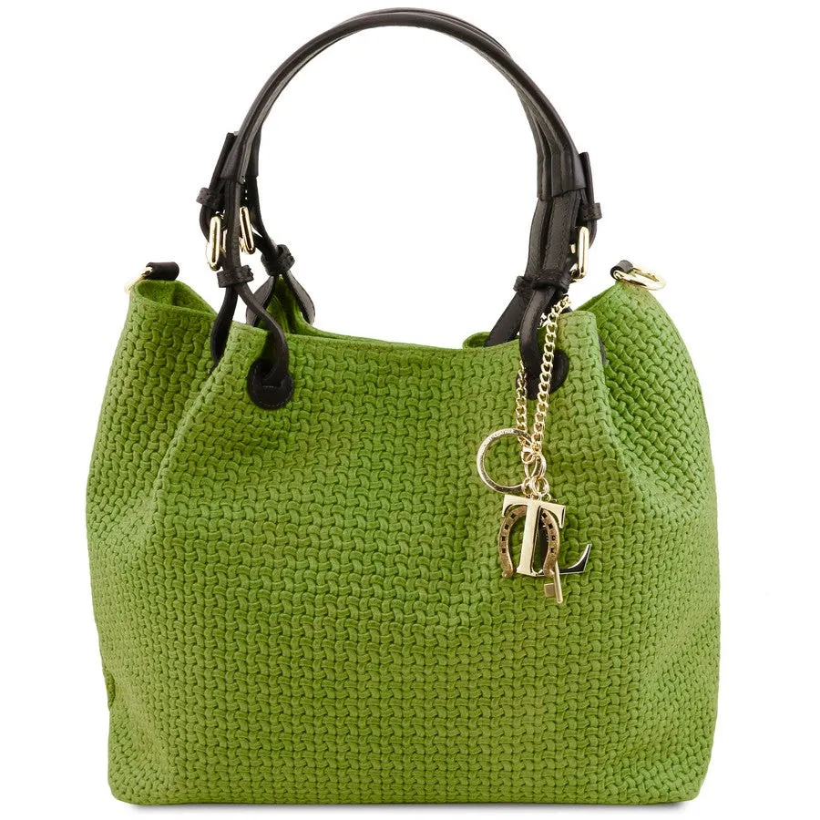 TL Keyluck Woven Leather Bag