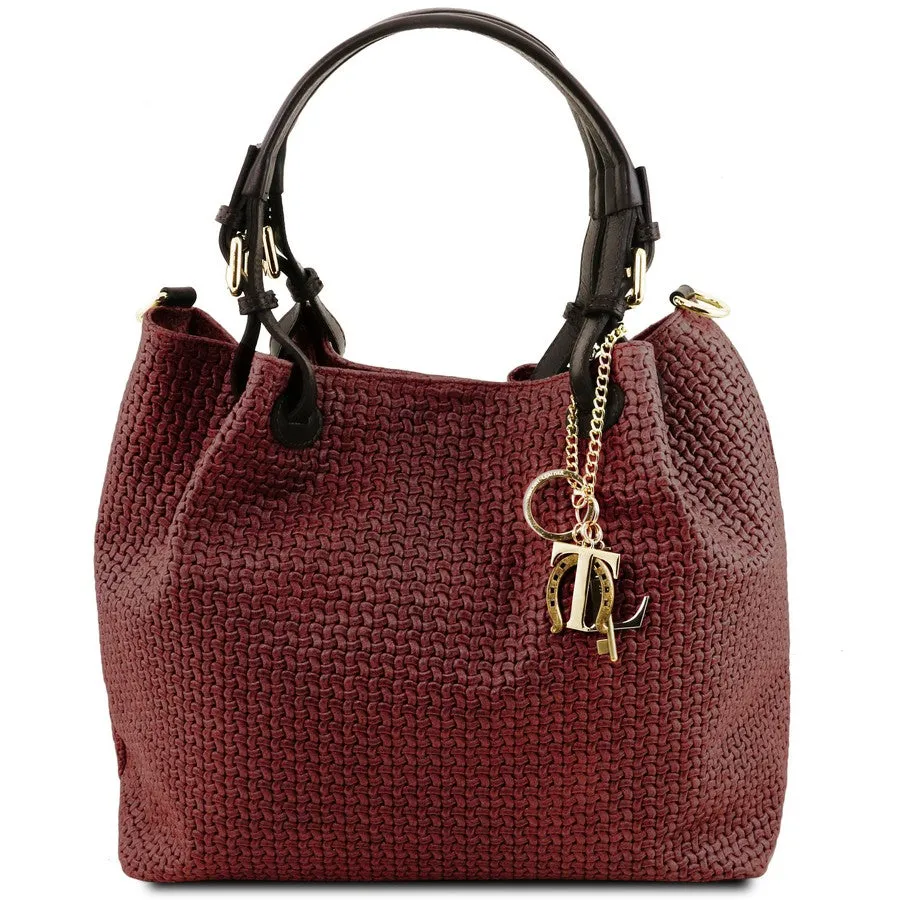 TL Keyluck Woven Leather Bag