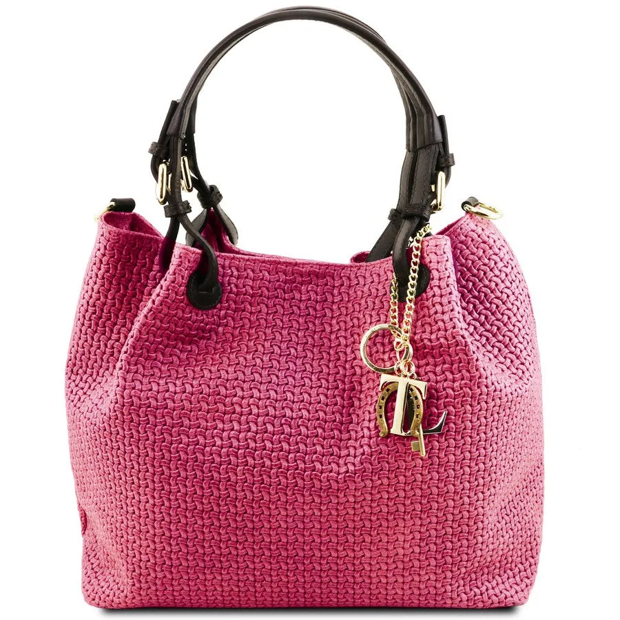 TL Keyluck Woven Leather Bag