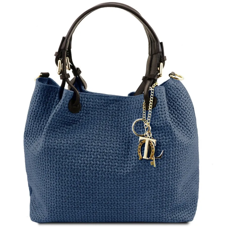TL Keyluck Woven Leather Bag