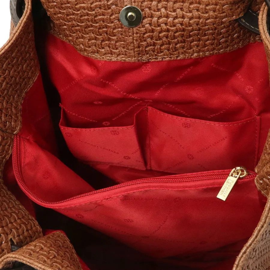 TL Keyluck Woven Leather Bag