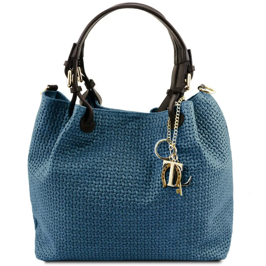 TL Keyluck Woven Leather Bag