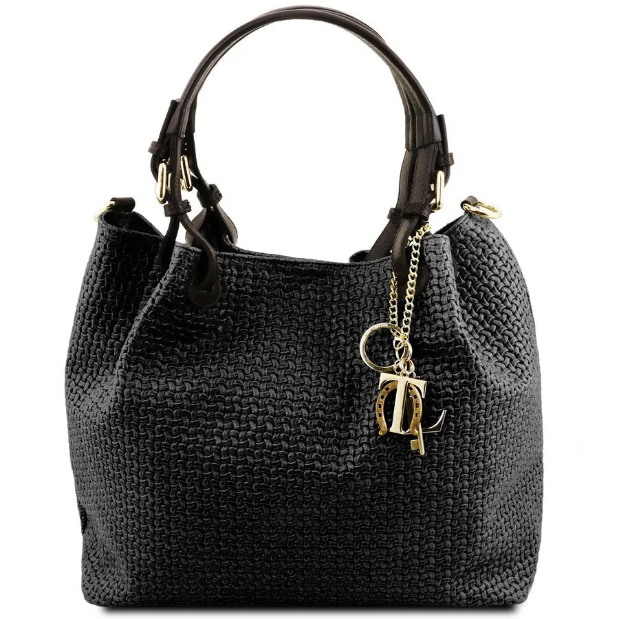 TL Keyluck Woven Leather Bag