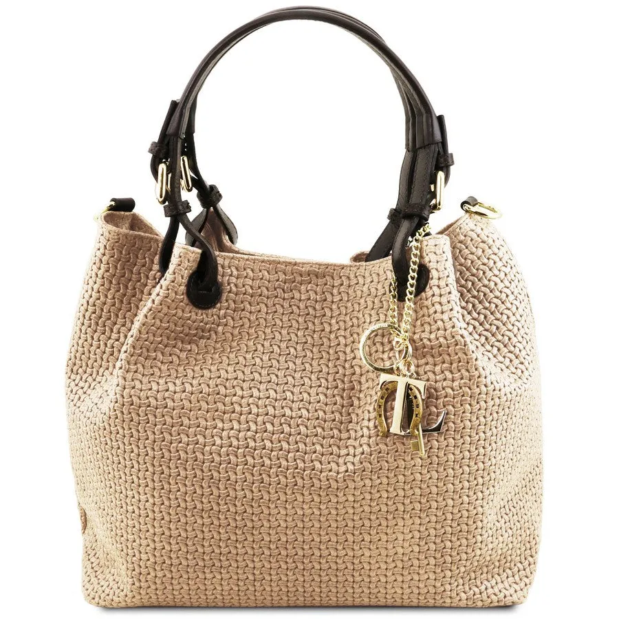 TL Keyluck Woven Leather Bag