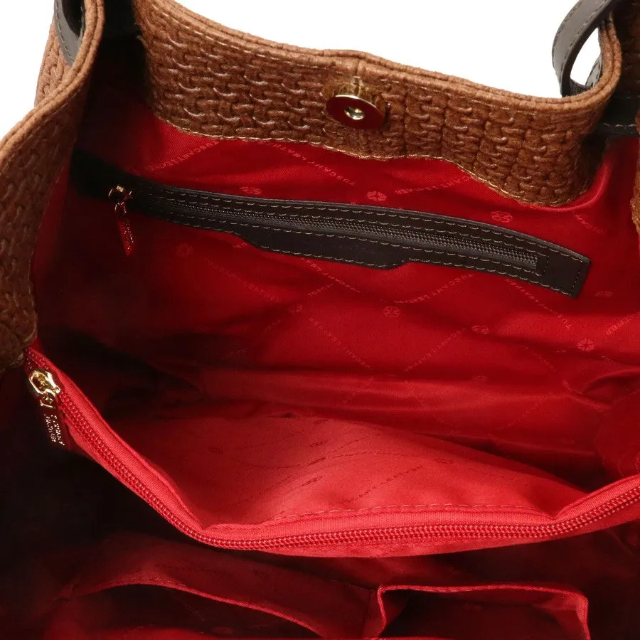 TL Keyluck Woven Leather Bag