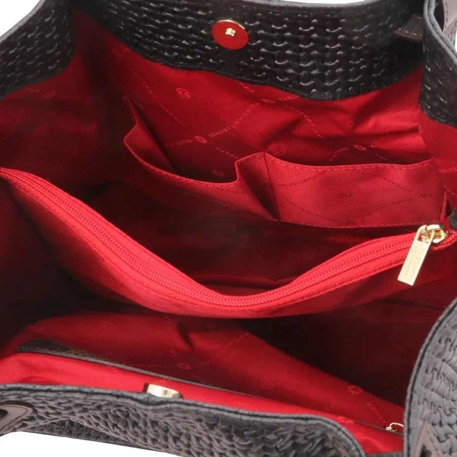 TL Keyluck Woven Leather Bag