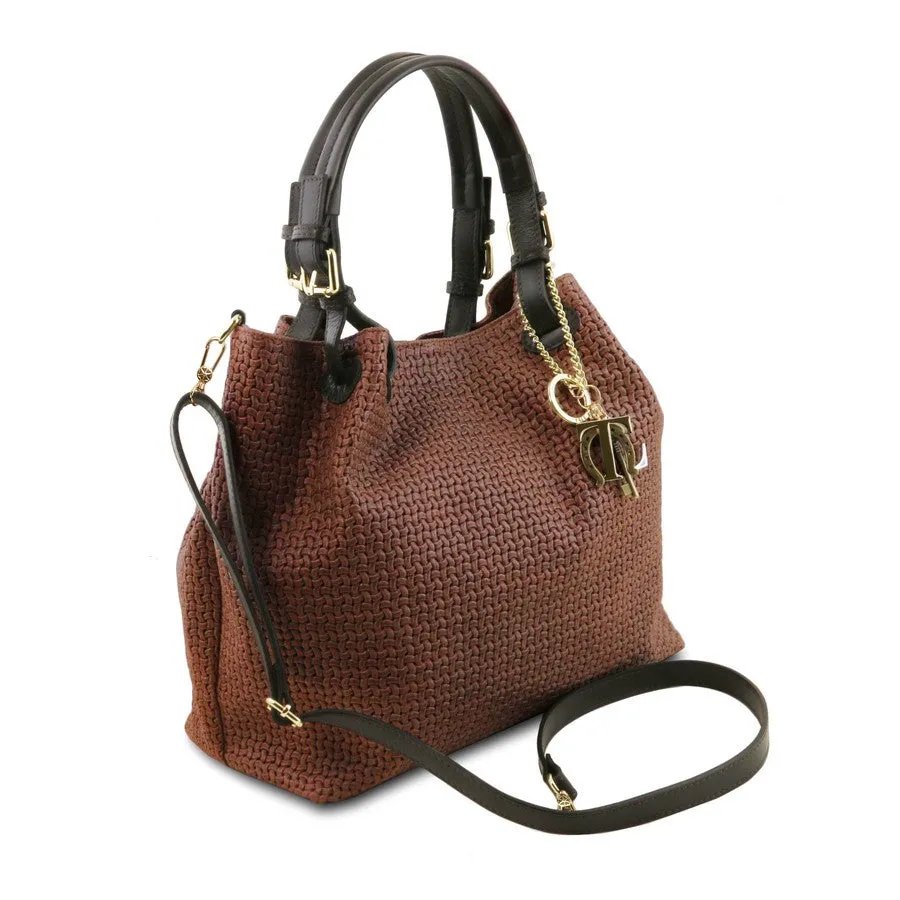 TL Keyluck Woven Leather Bag